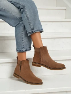 Damskie botki a'la sztyblety z eko-zamszu Veysi