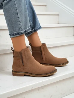 Damskie botki a'la sztyblety z eko-zamszu Veysi