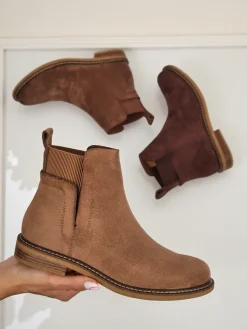 Damskie botki a'la sztyblety z eko-zamszu Veysi