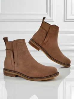 Damskie botki a'la sztyblety z eko-zamszu Veysi
