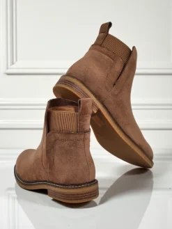 Damskie botki a'la sztyblety z eko-zamszu Veysi