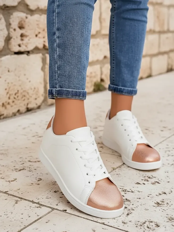 Damskie sneakersy Athena Rosa skóra ekologiczna - kolekcja wiosna/lato