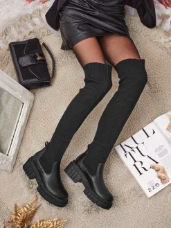 Damskie wsuwane kozaki Obsidian Rose