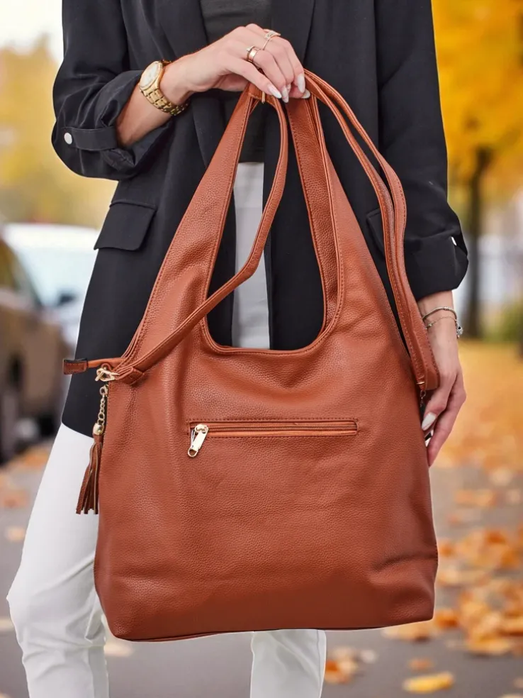 Duża torebka damska eko skórzana shopper Crystal Haven