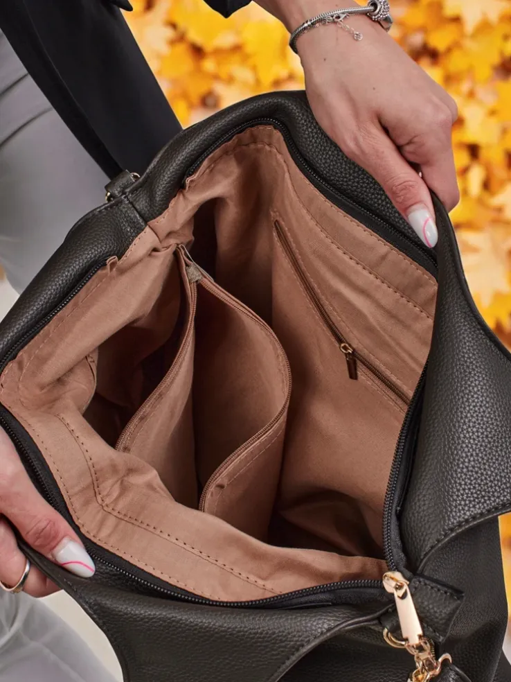 Duża torebka damska eko skórzana shopper Crystal Haven