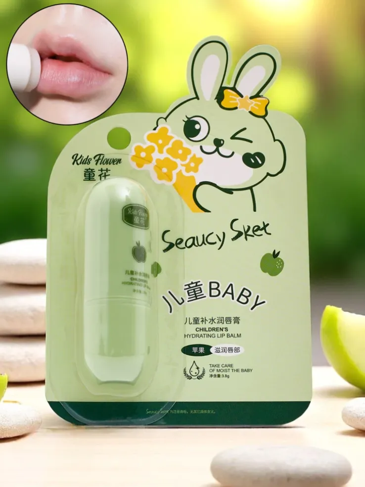 Dziecięcy balsam do ust - nawilża i regeneruje - jabłkowy