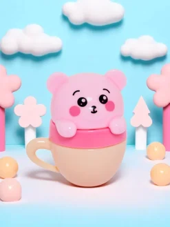 Dziecięcy balsam do ust z misiem w kubeczku - nawilża i regeneruje