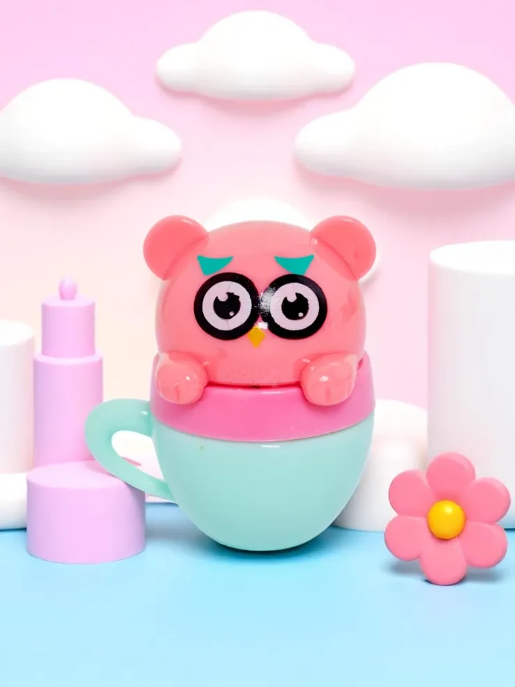 Dziecięcy balsam do ust z misiem w kubeczku - nawilża i regeneruje