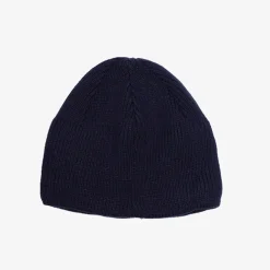 Granatowa męska ocieplana czapka - Akcesoria