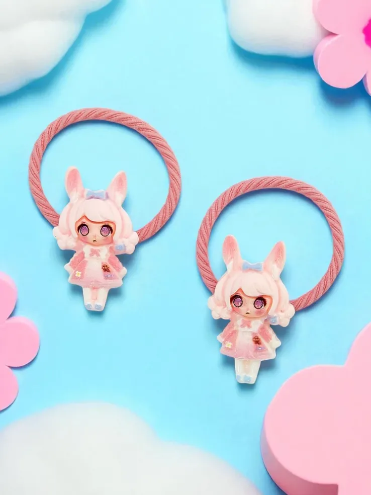 Gumki do włosów Bambina Rosetta z motywem lalki