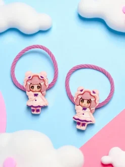 Gumki do włosów Bambina Rosetta z motywem lalki