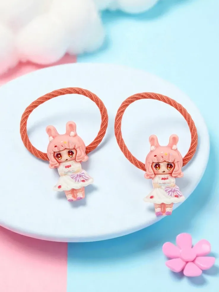 Gumki do włosów Bambina Rosetta z motywem lalki