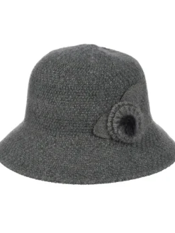 Kapelusz damski melonik z ozdobą Ella Mae