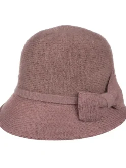 Kapelusz damski melonik z ozdobą Lady Rose