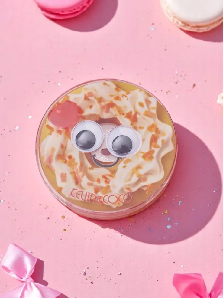 Kevin&Coco Donut Prasowany rozświetlacz do twarzy Red Donut