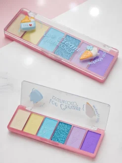 Kevin&Coco Paletka 6 cieni do powiek z brokatem Ice Cream