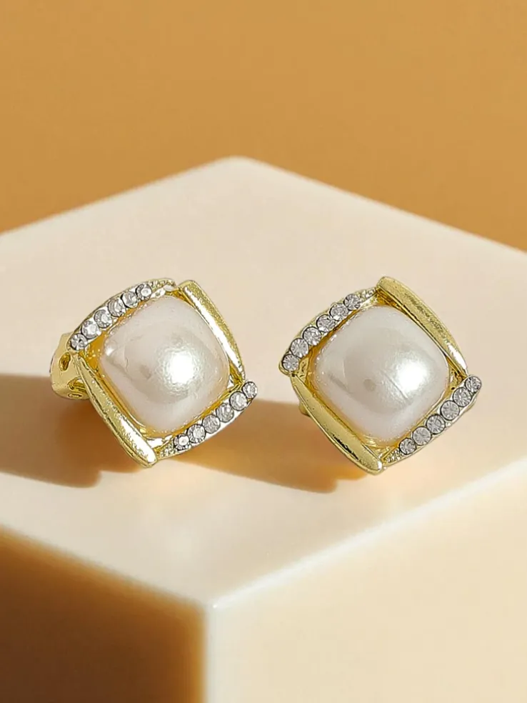 Klipsy kolczyki damskie z perełką