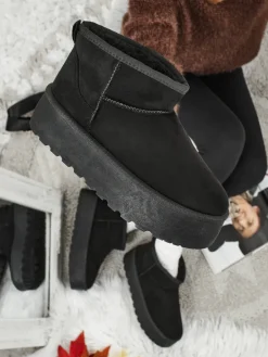 Krótkie buty a'la śniegowce damskie Memi