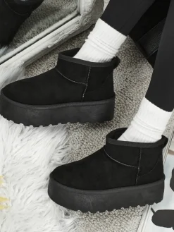 Krótkie buty a'la śniegowce damskie Memi