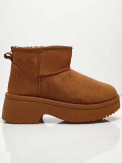 Krótkie buty a'la śniegowce damskie Liorah