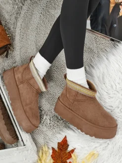 Krótkie buty a'la śniegowce damskie Nymeria