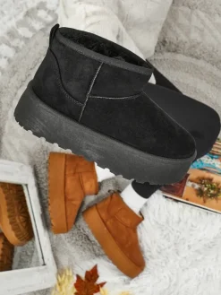 Krótkie buty a'la śniegowce damskie Vespera