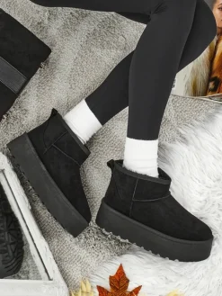 Krótkie buty a'la śniegowce damskie Vespera