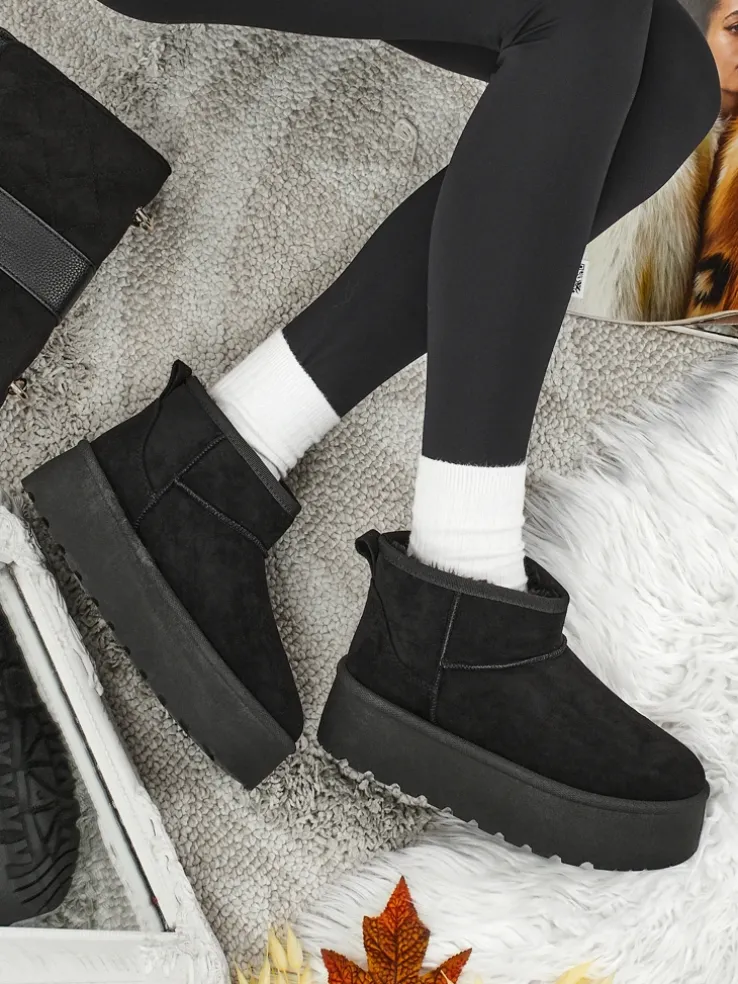 Krótkie buty a'la śniegowce damskie Vespera