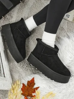 Krótkie buty a'la śniegowce damskie Vespera