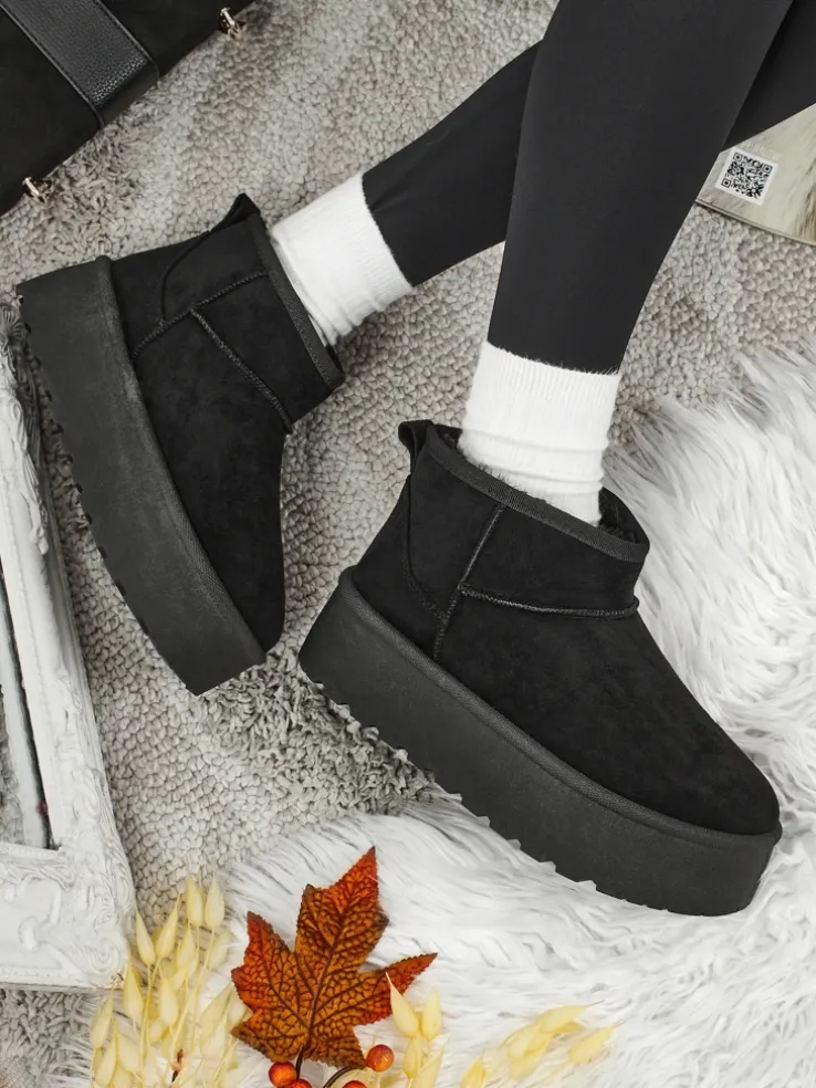 Krótkie buty a'la śniegowce damskie Vespera