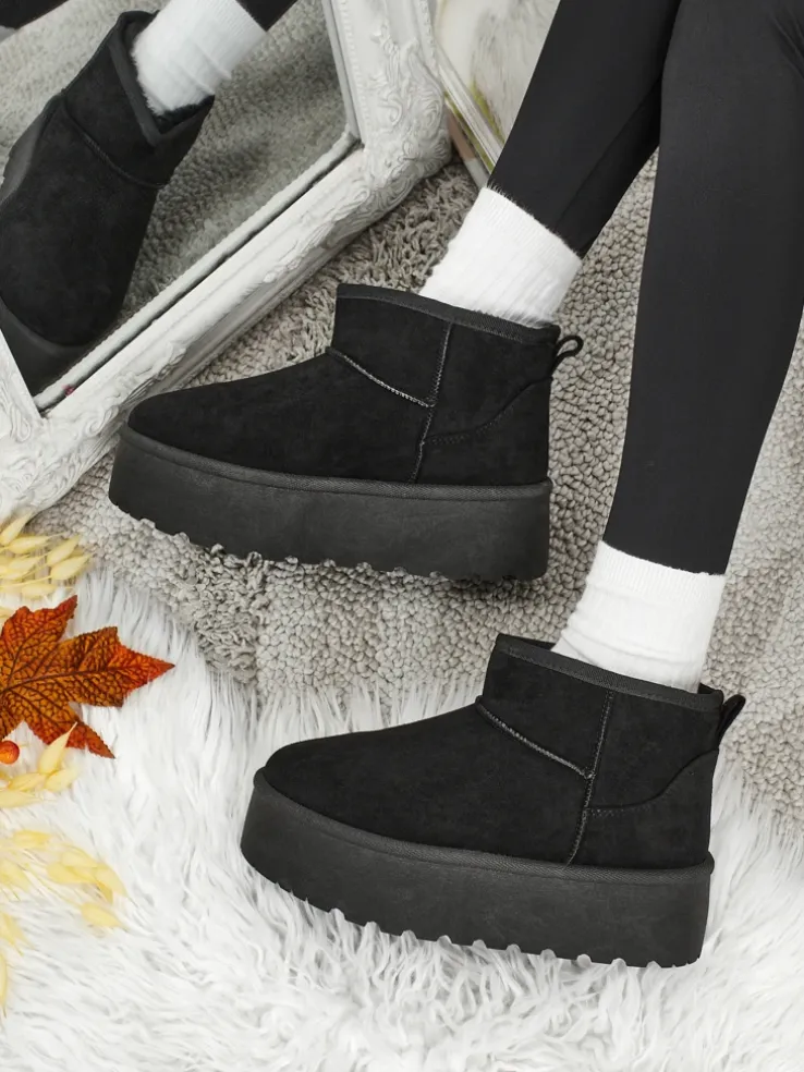 Krótkie buty a'la śniegowce damskie Vespera