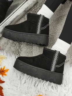 Krótkie buty a'la śniegowce damskie Althea