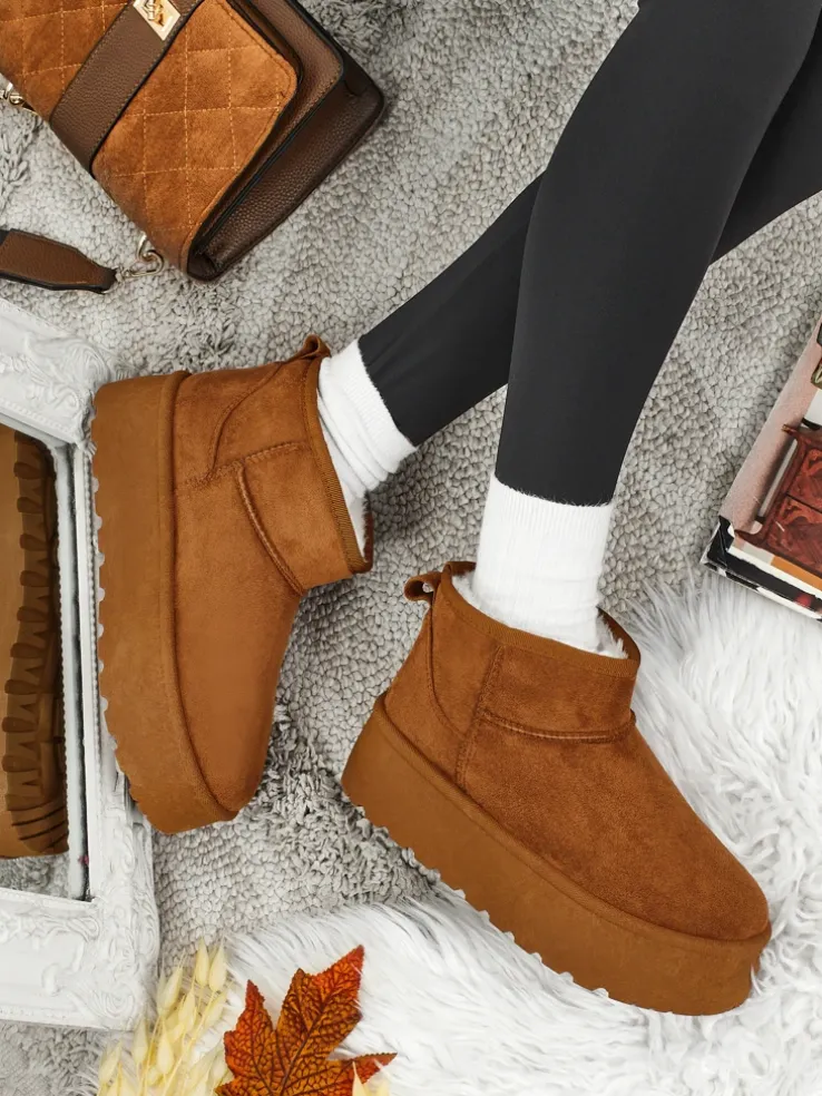 Krótkie buty a'la śniegowce damskie Vespera