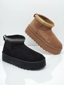 Krótkie buty a'la śniegowce damskie Nymeria