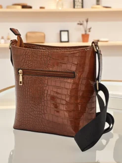 Lakierowana mała damska torebka z eko skóry Arlisse