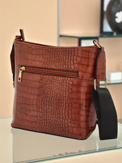 Lakierowana mała damska torebka z eko skóry Arlisse