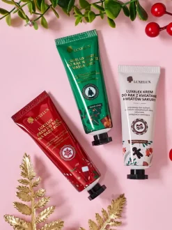 Luxelux Świąteczny zestaw kremów do rąk z serii botanicznej esencji 25g
