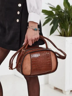 Mała damska torebka z eko skóry lakierowanej Lunar Space