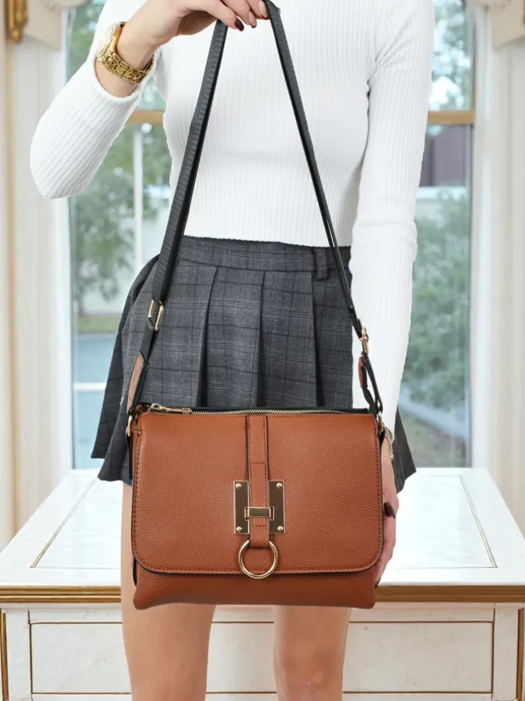 Mała damska torebka z eko skóry Luniva