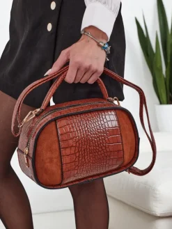 Mała damska torebka z eko skóry lakierowanej Lunar Space