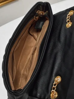 Mała pikowana torebka z miękkiej eko skóry Frost Ember