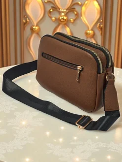 Mała pikowana torebka z miękkiej eko skóry Copper Veil