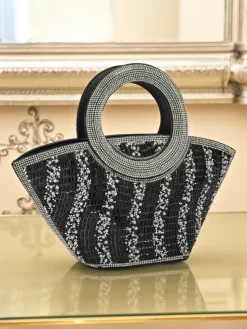 Mała torebka damska z cyrkoniami Sparkle Queen