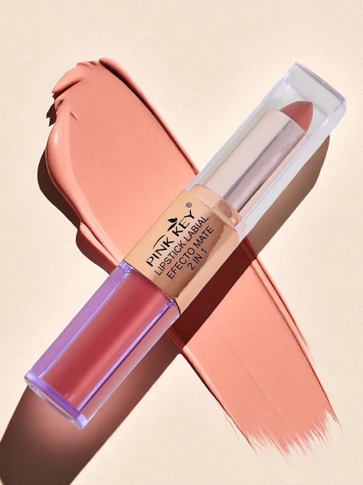 Matowa pomadka do ust w sztyfcie i w płynie 2w1 Cherry Mocha