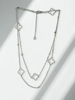 Naszyjnik srebrny Livia Quattro Argento - minimalistyczna elegancja