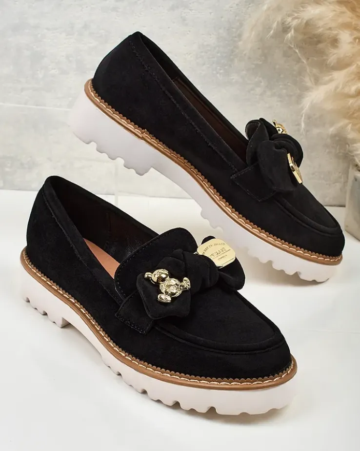 Nero Elegante Mokasyny z Ekologicznej Skóry