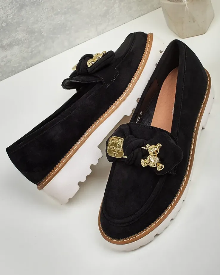 Nero Elegante Mokasyny z Ekologicznej Skóry