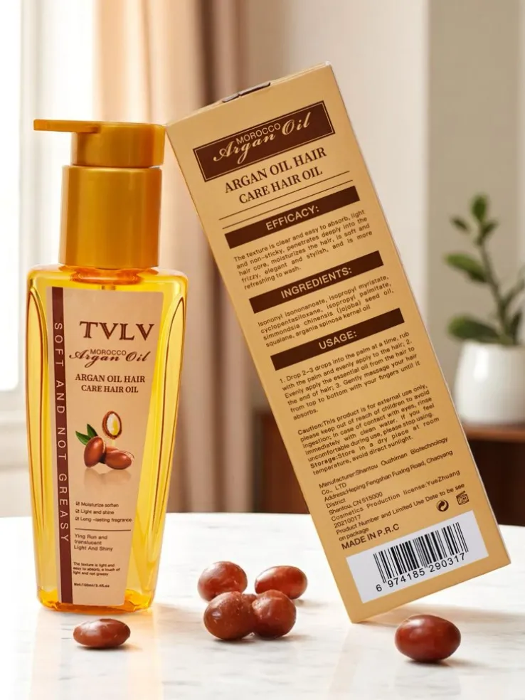 Olejek arganowy do włosów nawilżający i rozświetlający włosy