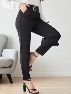 Pantaloni Bella Melodia w Kolorze Czarnym