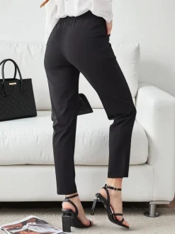 Pantaloni Bella Melodia w Kolorze Czarnym